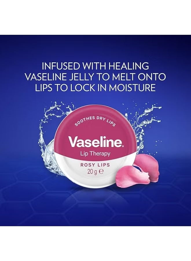 Vaseline The Secret to Silky Soft, Naturally Pink Lips Original Vaseline Rosy Lips - 20g - Image 3