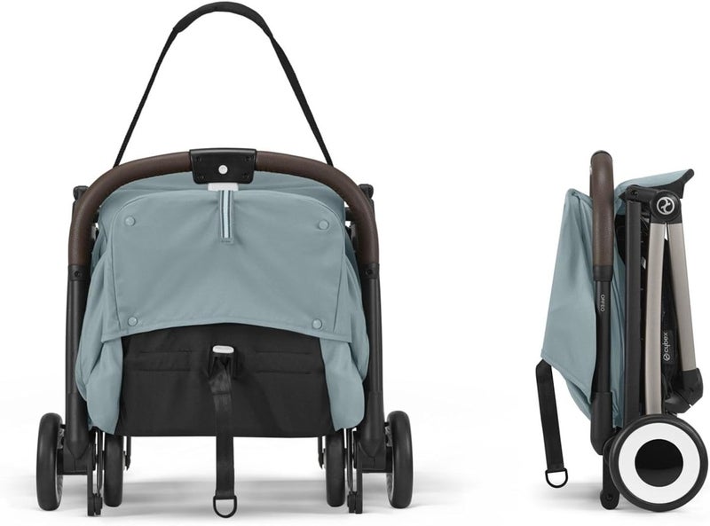 Cybex Gold Taupe Frame Orfeo Stroller, Stormy Blue - Image 3