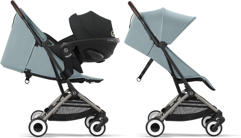 Cybex Gold Taupe Frame Orfeo Stroller, Stormy Blue - Image 4