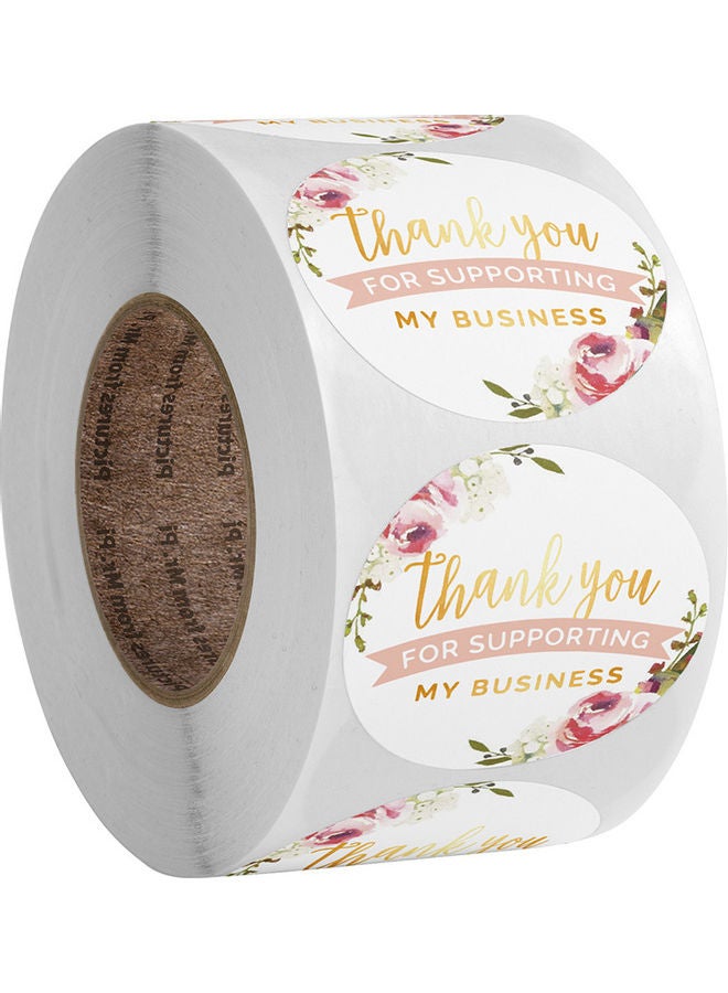 نيبمينينت لفافة ملصقات بها 500 ملصق مطبوع عليها بعبارة "Thank You For Supporting My Business" - Image 1