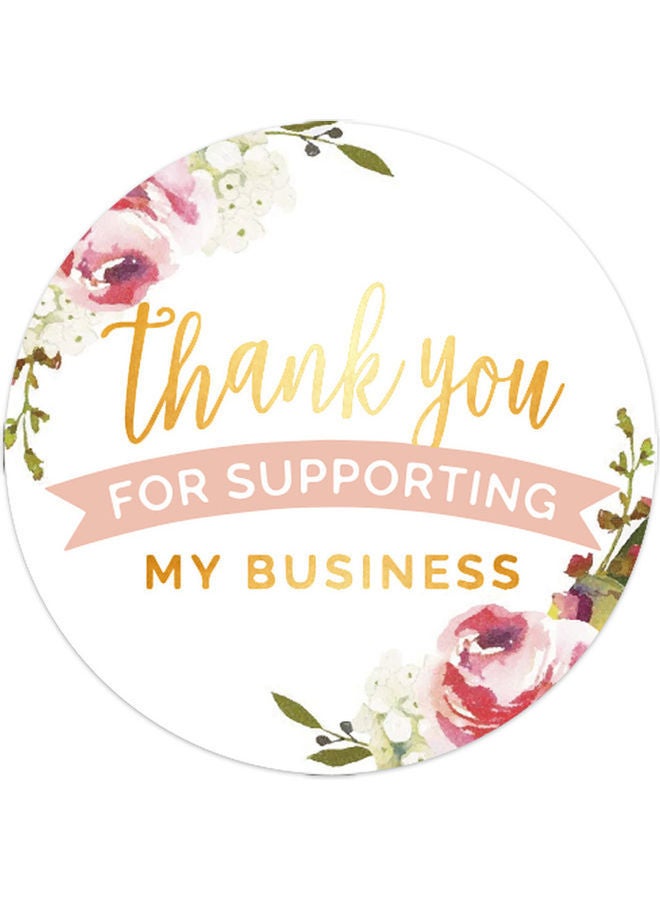 نيبمينينت لفافة ملصقات بها 500 ملصق مطبوع عليها بعبارة "Thank You For Supporting My Business" - Image 3