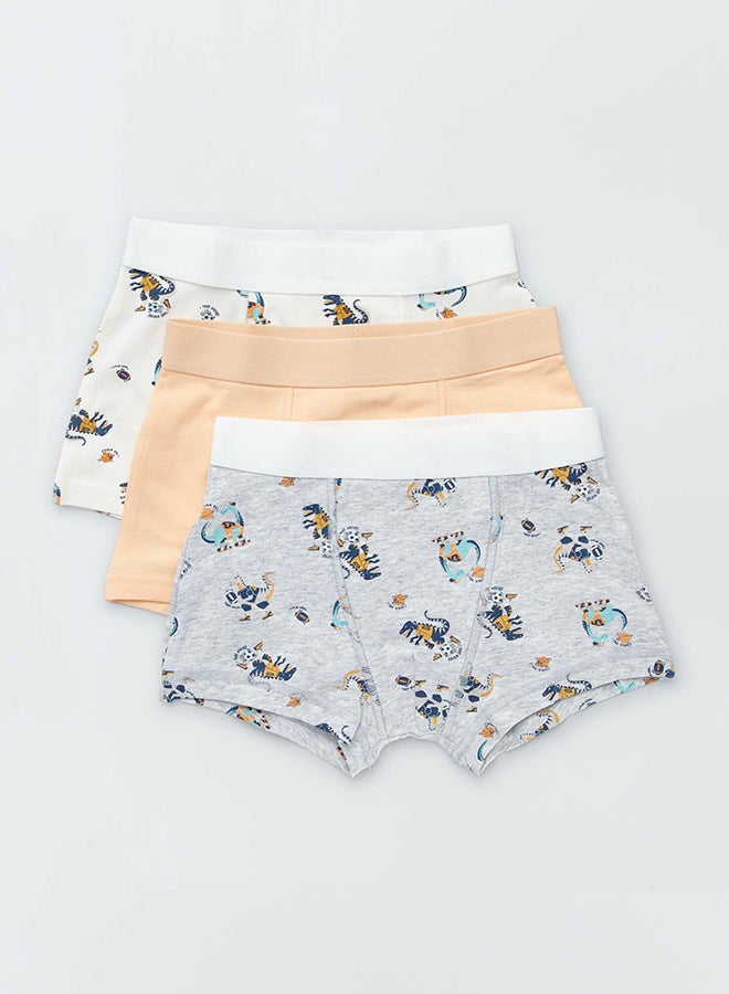 Kiabi Boy Pack Of 3 Pairs Of Printed Boxer Shorts  - Image 1
