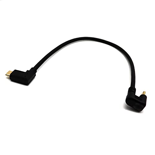 AWADUO U Shaped USB C Cable 4K 60hz 10 GBS Type C Male 180 Degree to 90 Degree Type C 31 C Male Cord Car Data Cable 180 Degree USB C Charging Cables for SmartphoneNotebook4K Vide03M - Image 1