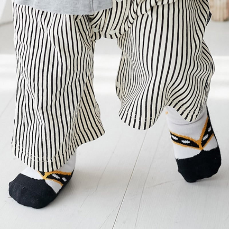 2 Pairs Kids Socks Kimono Clog Pattern Socks Breathable Socks Skid Proof Socks - Image 5