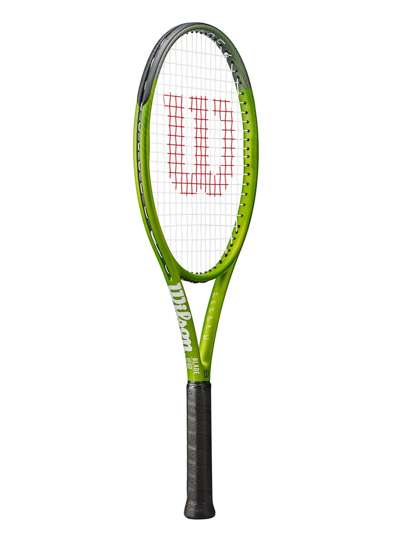Wilson Blade Feel 103 Tennis Racket, 16x20, Adults, Beginners/ Intermediate - Green/ Black