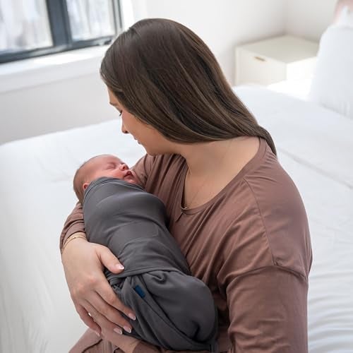 HALO Sleepsack Supersoft Swaddle Cozy Bamboo Viscose 3Way Adjustable Swaddle 2 Way Zipper 2 TOG 06 Months Small Pack of 1 Charcoal - Image 3