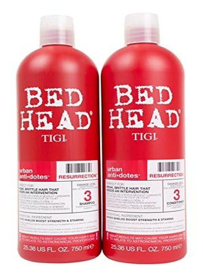 BED HEAD Tigi Bed Head Urban Antidotes Resurrection Conditioner Damage Level 3, 25.36 Oz (Pack Of 2) - Image 2