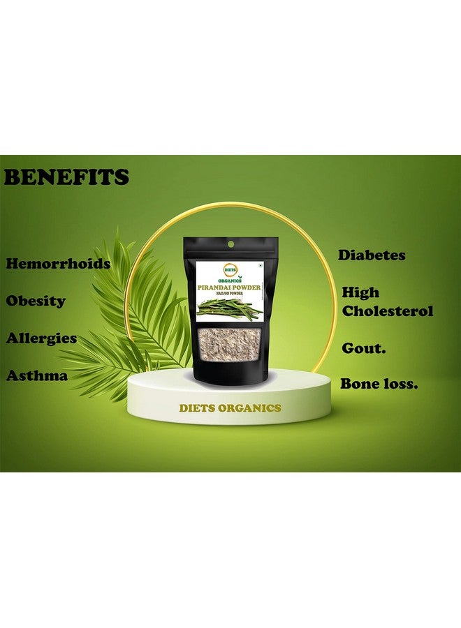 DIETS ORGANICS Pirandai Powder -100Gms ( 2 ) | Hadjod | Veld Grape | Cissus Quadrangularis | Nalleru Powder, 100G Pack Of 2  - Image 2