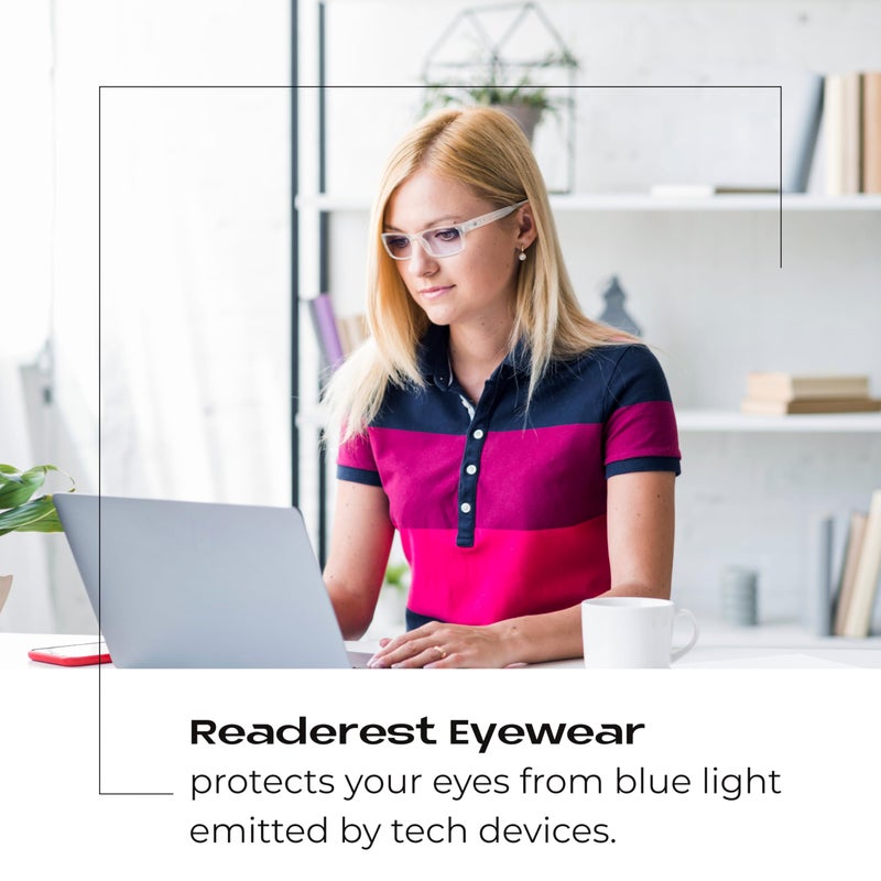 Readerest Blue Light Blocking Glasses â€“ Computer Eyewear, UV Protection, Eye Strain & Glare Reduction, Lightweight Frame - Image 2