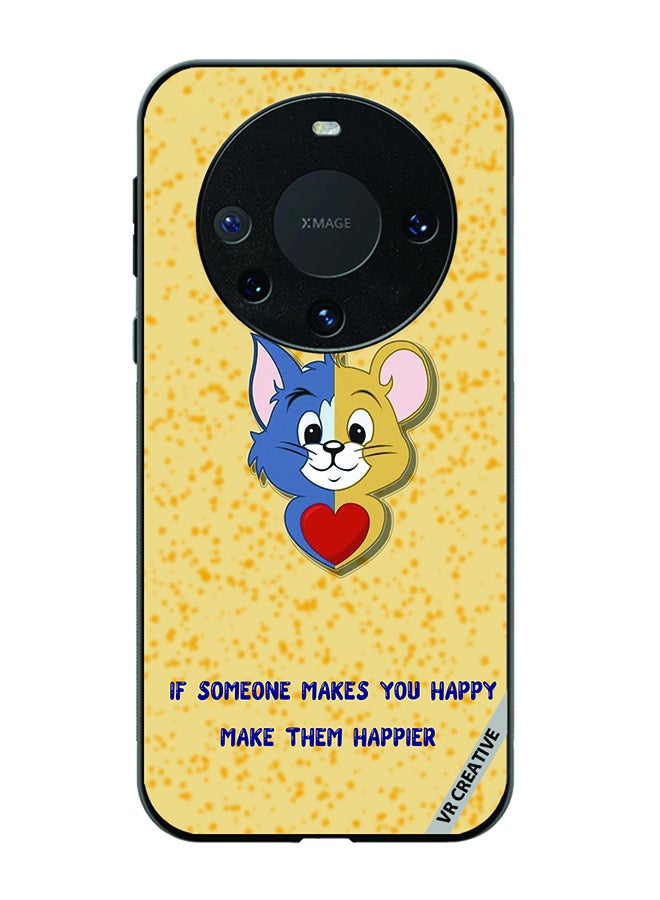 VR CREATIVE Protective Case Cover For Huawei Mate 60 Pro Plus Tom Jerry Design Multicolour - Image 1
