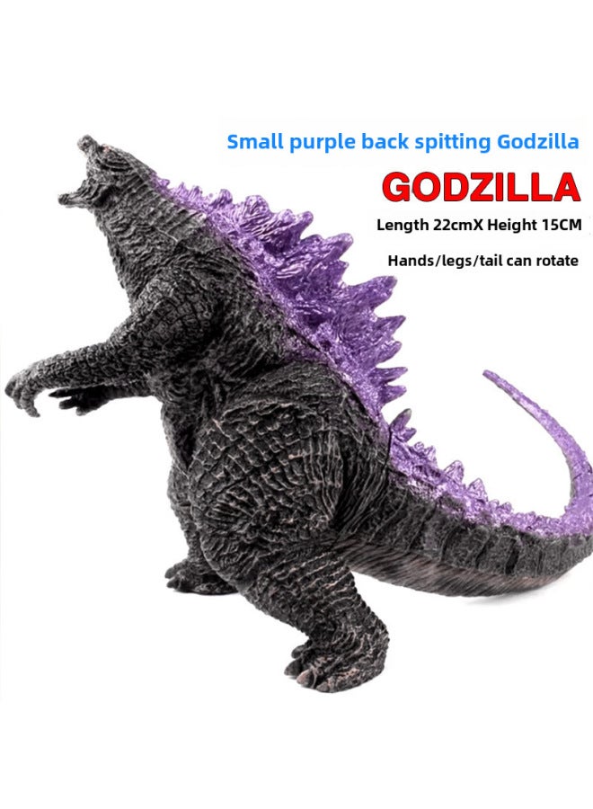 Wholesale/generation Of Nuclear Energy Injection Godzilla Red Lotus Movie Version Of The King Of Monsters Can Be Hand-made Model Toys-Color:small Size-Purple Back Breath Godzilla ]  - Image 1