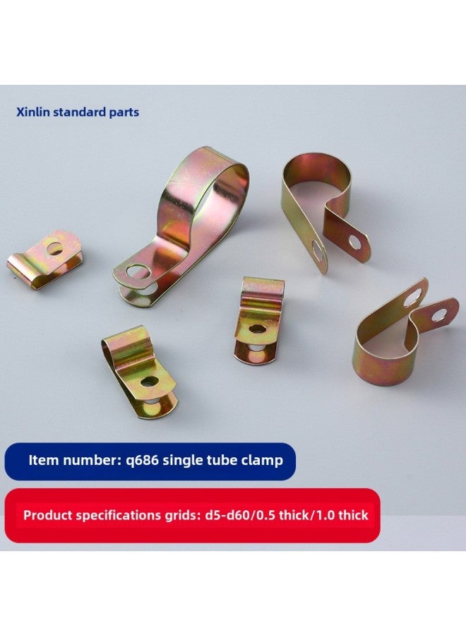 Q686 Single Tube Clip Galvanized Dip Automotive Standard Parts Single Tube Elastic Clip Tube Clip Wholesale-Specifications And Models:M30  - Image 2