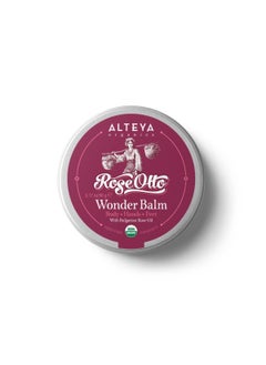 Alteya Organics Wonder Balm Rose 3 Oz90g  USDA Certified Organic Pure Natural Treatment for Body Hands and Feet  Based Bulgarian Rose Otto Essential Oil