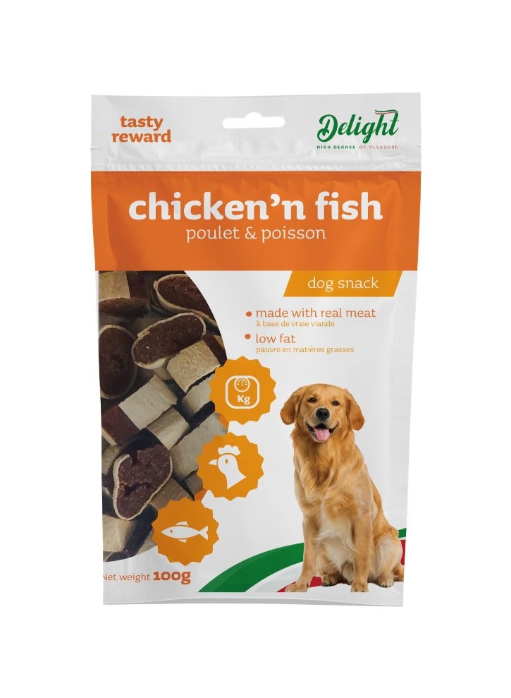 Delight Chicken N Fish 100g - Image 1