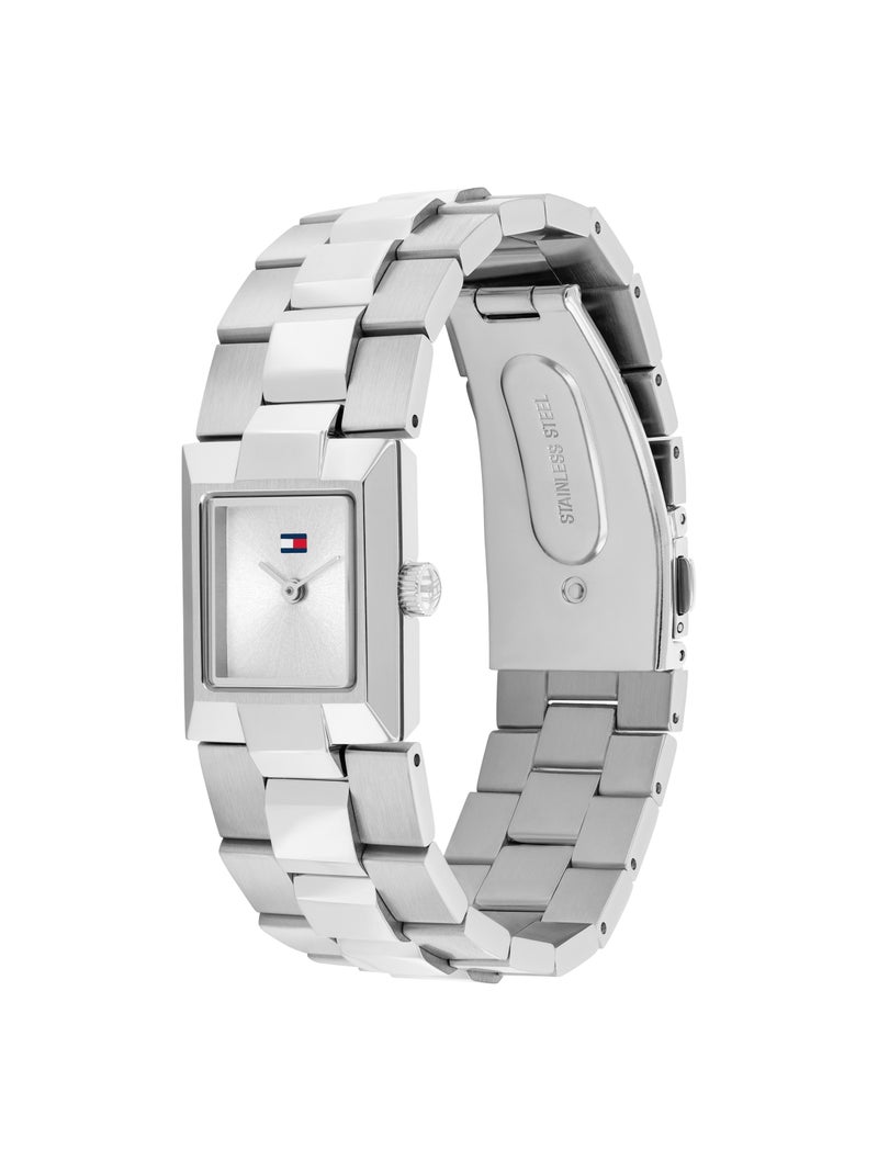 TOMMY HILFIGER Rectangle Analog Women'S Stainless Steel Case  Watch - Image 1