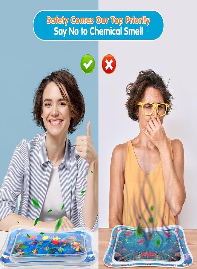 SIMESTICH Inflatable Tummy Time Mat Premium Baby Water Play Mat for Infants and Toddlers Baby Toys for 3 to 24 Months, Strengthen Your Baby's Muscles, Portable - Image 3