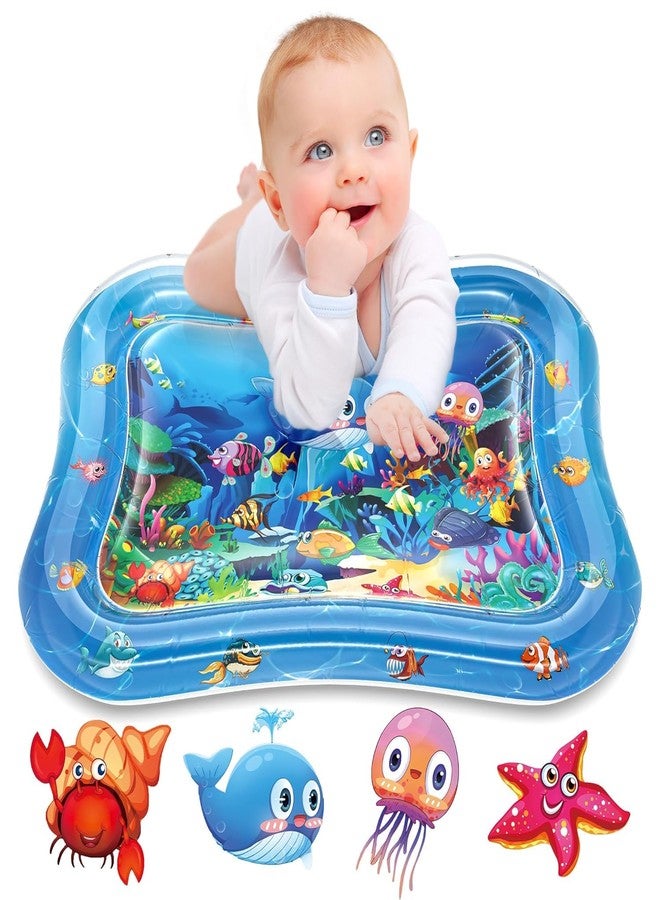 SIMESTICH Inflatable Tummy Time Mat Premium Baby Water Play Mat for Infants and Toddlers Baby Toys for 3 to 24 Months, Strengthen Your Baby's Muscles, Portable - Image 1