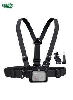 PULUZ Adjustable Body Mount Belt Chest Strap with J Hook Mount & Long Screw for GoPro, Insta360, DJI and Other Action Cameras