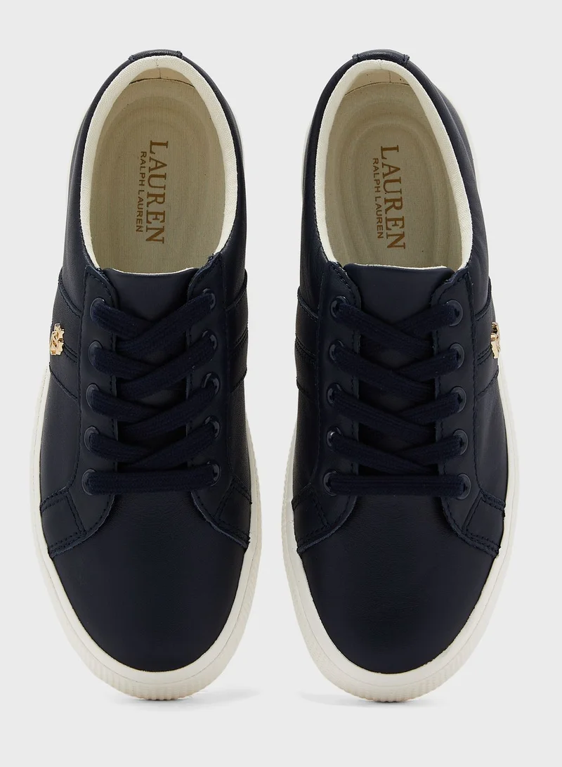 Lauren Ralph Lauren Janson Ll Vulcanized Low Top Sneakers