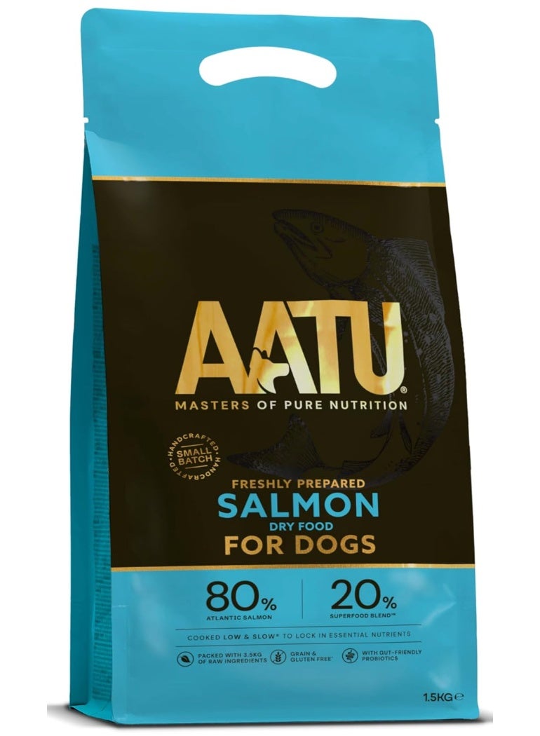 AATU 80/20 Complete Dry Dog Food, Salmon 1.5kg - Dry Food Alternative to Raw Feeding, High Protein. No Nasties, No Fillers. - Image 2