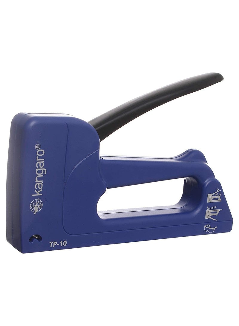 Kangaro TP-10 Wood Stapler for 24/6-8-10, 23/6 mm Staples, (Yellow:Blue) - Image 1