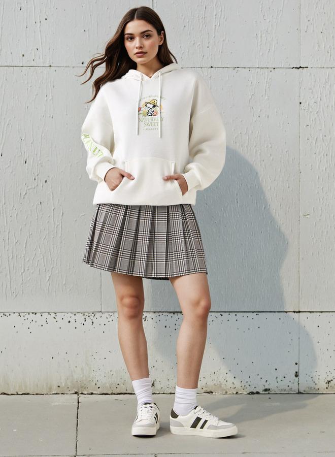 SP Characters Oversized Hoodie With Snoopy Embroidery - Image 2