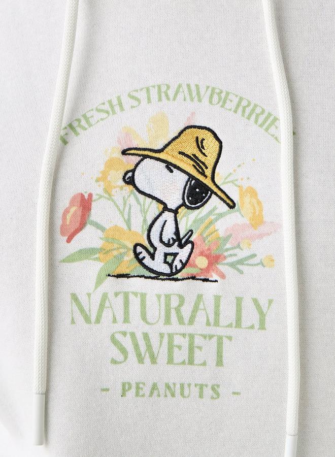 SP Characters Oversized Hoodie With Snoopy Embroidery - Image 4