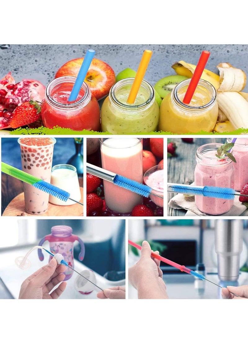 SYOSI 20pcs Bottle Brush, 10 Inch Straw Cleaner Straw Brush Pipe Cleaners, 4 Color Nylon Wire, Cleaning Brush Suitable for Baby Bottle Plug Holes Tubes Coffee Machine - Image 4