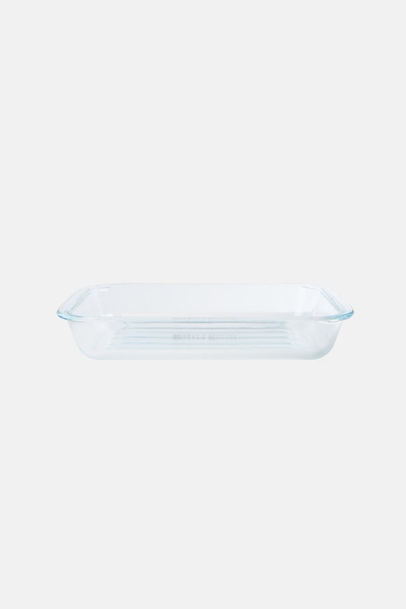 Baker's Secret Rectangular Glass Baking Dish With Griddle Bottom 1,5L, Transparent  - Image 1