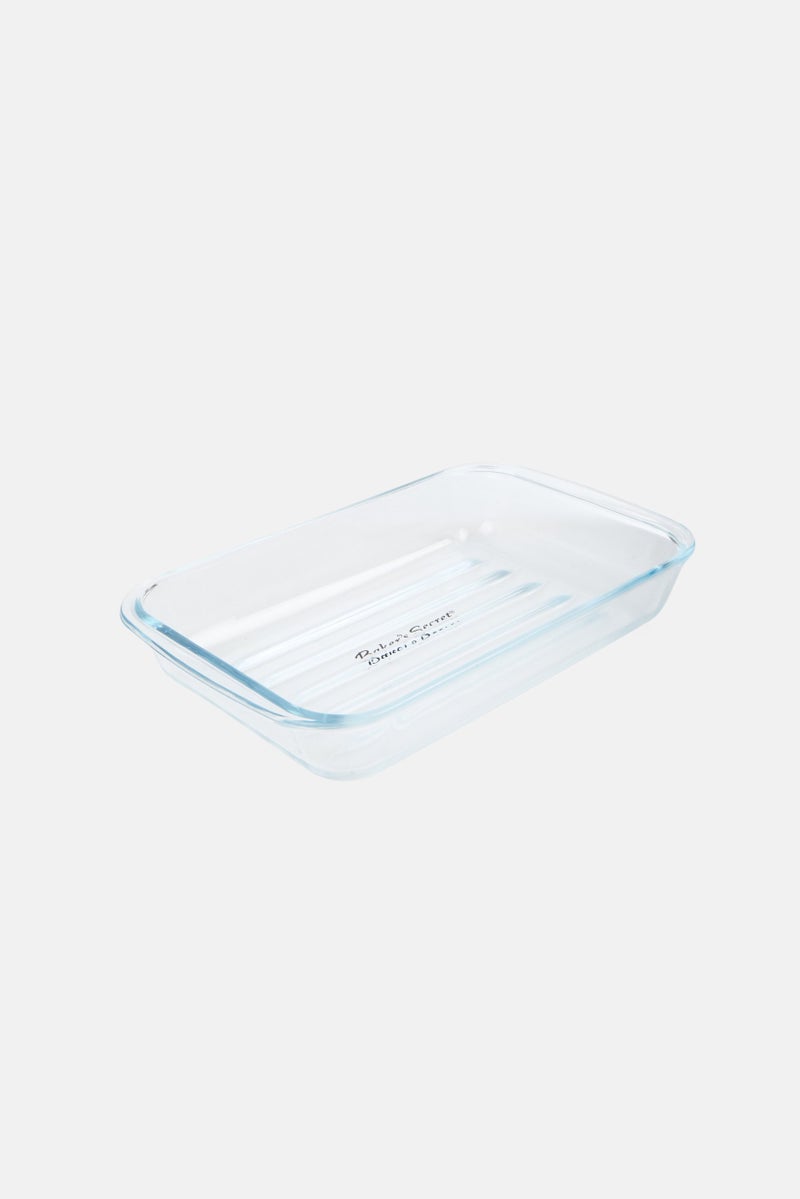 Baker's Secret Rectangular Glass Baking Dish With Griddle Bottom 1,5L, Transparent  - Image 2