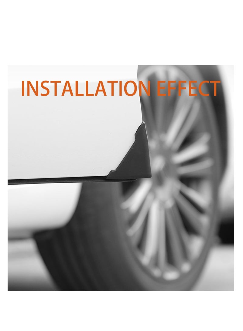 SYOSI Car Door Edge Guards, 8 Pcs Car Door Corner Guards, Black Rubber Edge Protectors, Rubber Car Door Protector, Anti-Scratch and Dent Resistant, Universal 90-Degree Door Angle for All Vehicles - Image 5