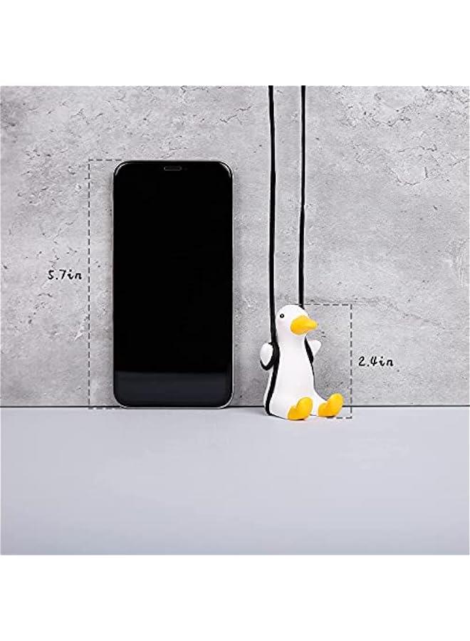 Super Cute Swinging Duck Car Mirror Hanging Ornament Car Interior Accessories (Duck), right - Image 3