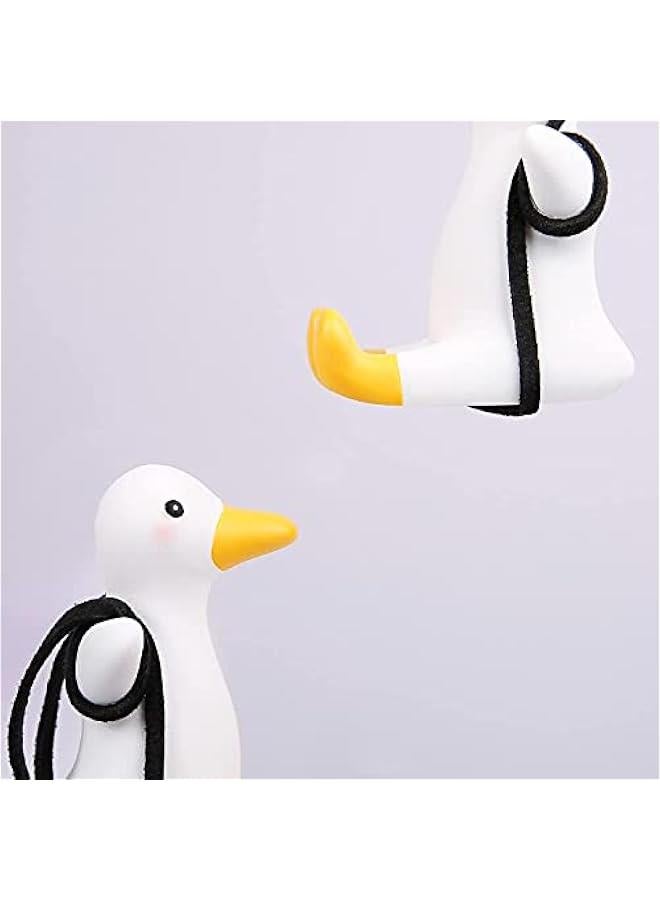 Super Cute Swinging Duck Car Mirror Hanging Ornament Car Interior Accessories (Duck), right - Image 5