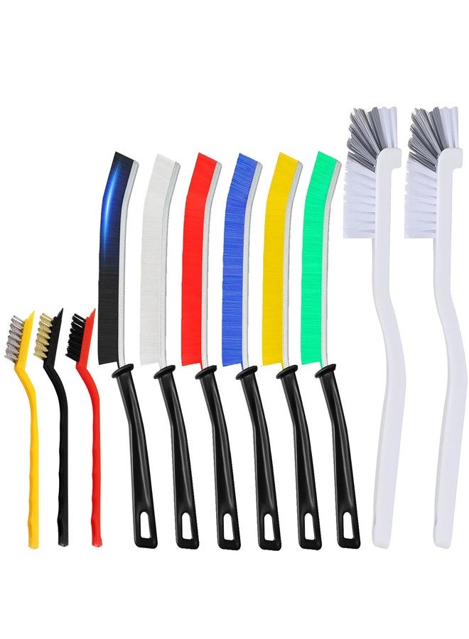 TuTuYa 11PCS Crevice Cleaning Brushes Set, Hard Bristle Groove Gap Cleaning Tool for Kitchen, Bathroom, Corner, Grout, Sink, Faucet, Cup, Teapot, Bottle, Blender - Image 1