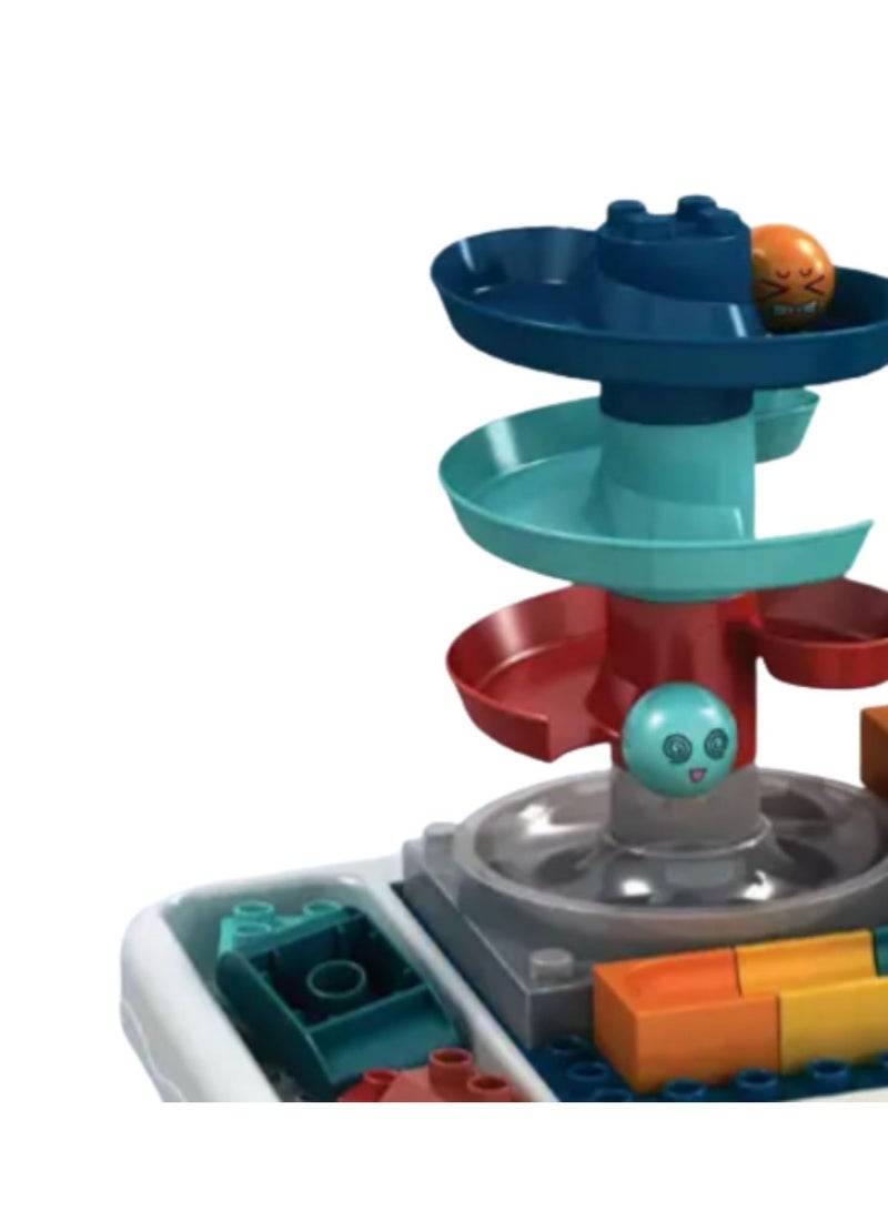 Kids Building Blocks Set from MAMZ Planet, Multi-Functional Activity Table with Large Blocks and Storage Box, Educational Toys for Boys and Girls, Kids Toys for Learning, Movement and Fun - Image 4