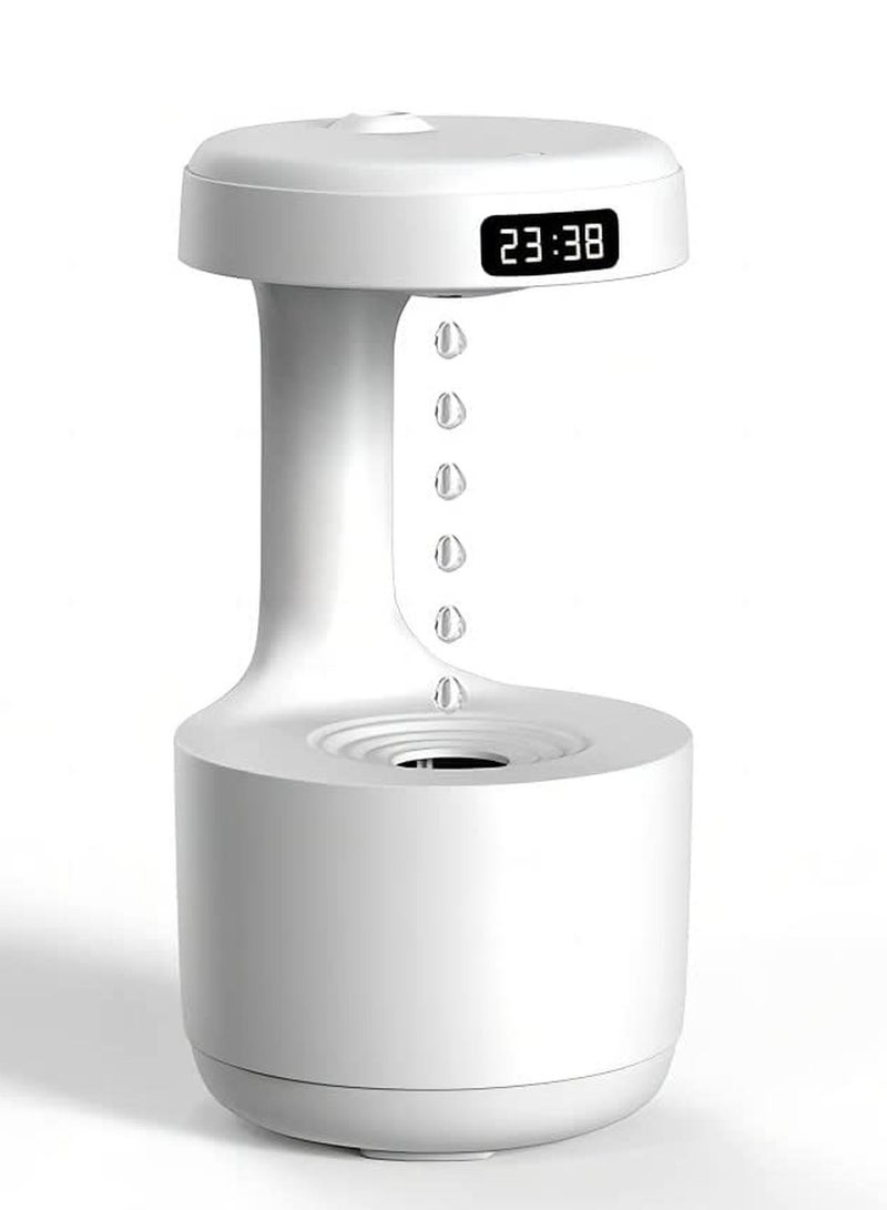 مرطب الهواء مضاد للجاذبية قطرات الماء بالموجات فوق الصوتية كول ميست صانع مبيد مع شاشة LED مكتب غرفة نوم سطح المكتب - Image 1