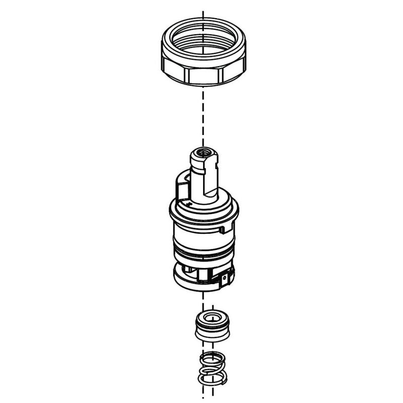 Delta Faucet RP64761 Talbott Stem Unit Assembly, Seat and Spring, Bonnet Nut and Washer, Chrome - Image 4