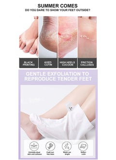 APPTI 5-Piece Set Of Lavender Exfoliating Foot Mask, Foot Care Cream Repair Mask, Foot SPA  - Image 2