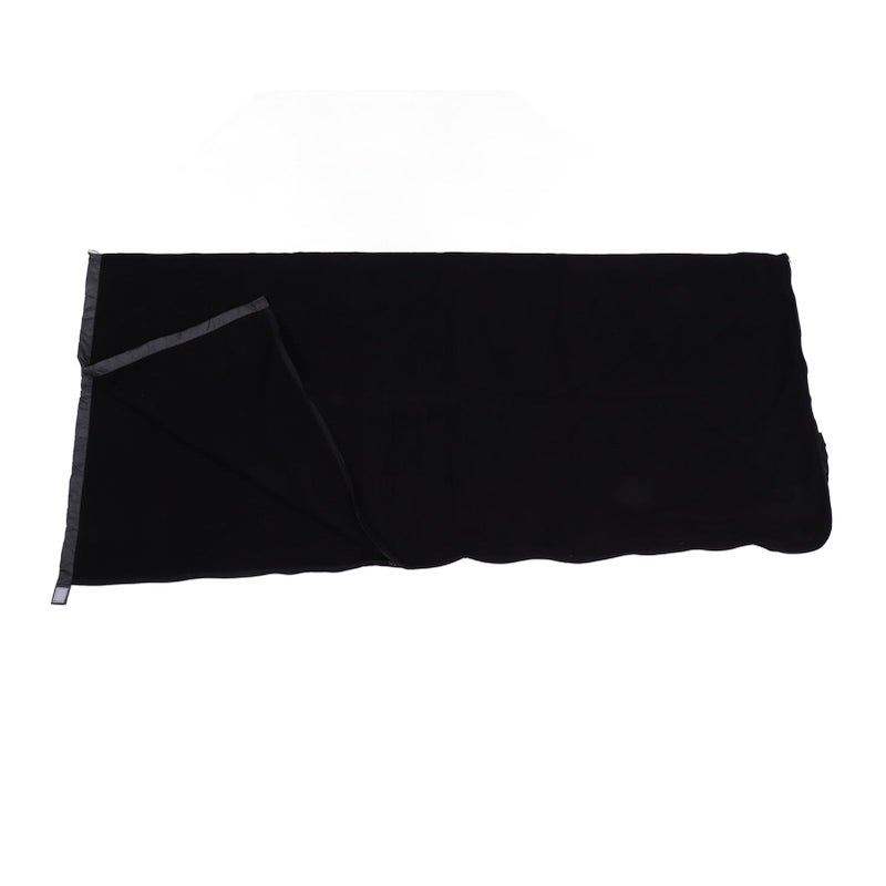 Super Thick Fleece Soft Sleeping Bag Liner Blanket for Camping Travel Backpacking Black - Image 2