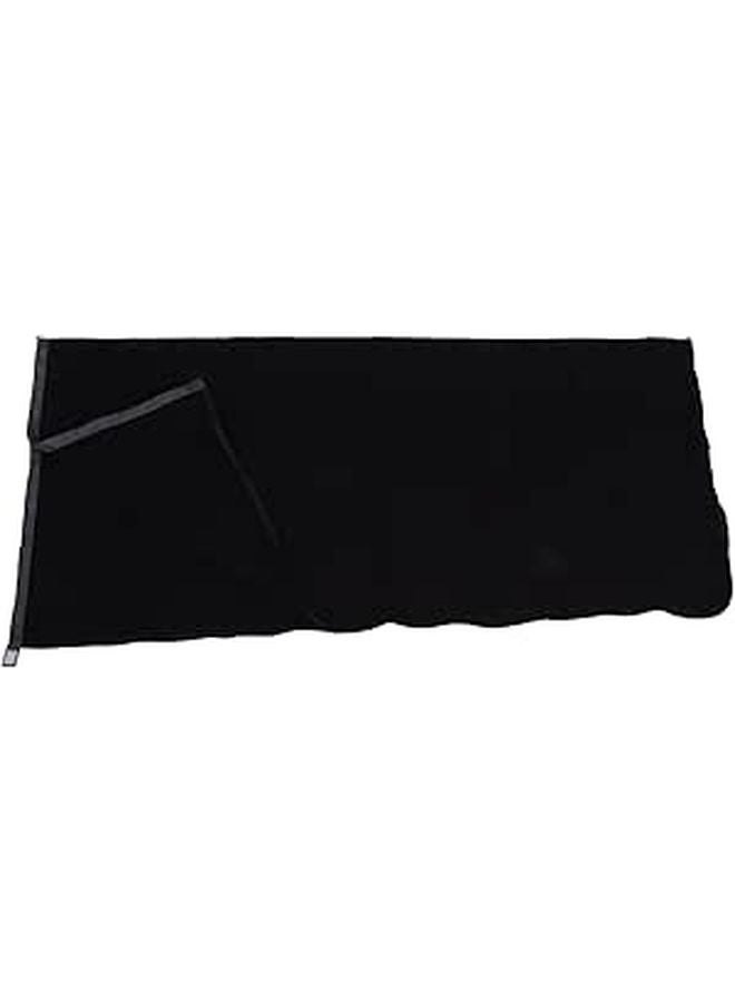 Super Thick Fleece Soft Sleeping Bag Liner Blanket for Camping Travel Backpacking Black - Image 1