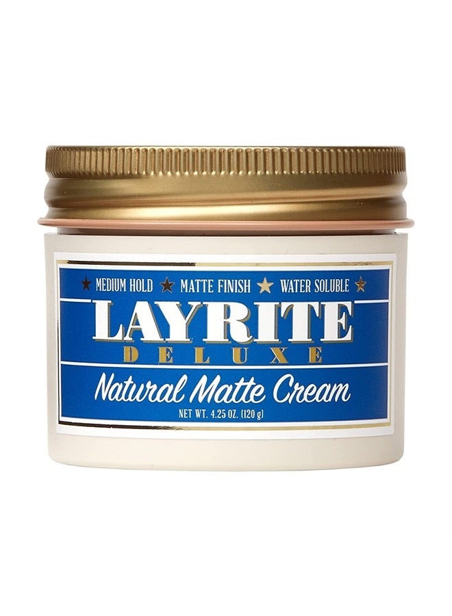 Layrite كريم مات طبيعي، أساسي، أبيض، صودا كريمة خفيفة، 4.25 أونصة - Image 1