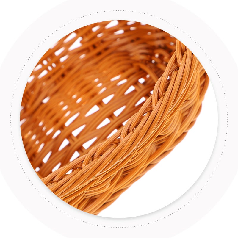 Woven Rattan Bread Storage Basket 19x13x7 5cm Multi Function Kitchen Organizer - Image 4