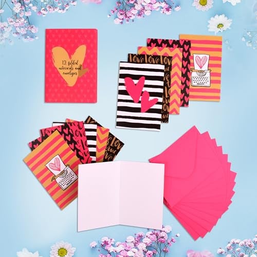 DOODLE Love Notes Thank You Note cards I Greeting Card, Blank Note Cards for Valentine Day (Size 3 Inches X 4.25 Inches, 160 GSM) - Image 1
