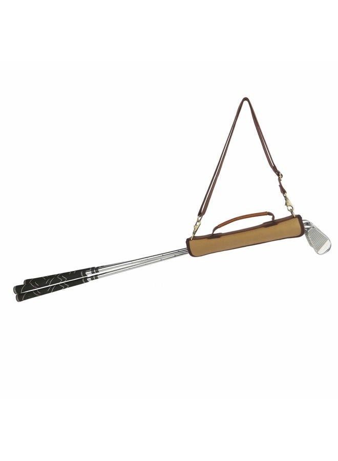 TOURBON Lightweight Canvas Golf Club Carrier Sleeves Bag with Shoulder Strap - Image 4