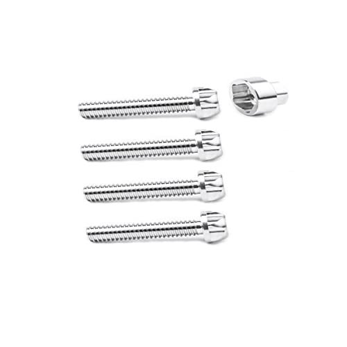 VOSANTU M8 Bolts Screws 304 Stainless Steel Locking 40mm Bolts Roof rack/tent fixtures Mountain Bike Awning Car Accessories For Styling Light Bar(4 lock+ 1 key) - Image 1