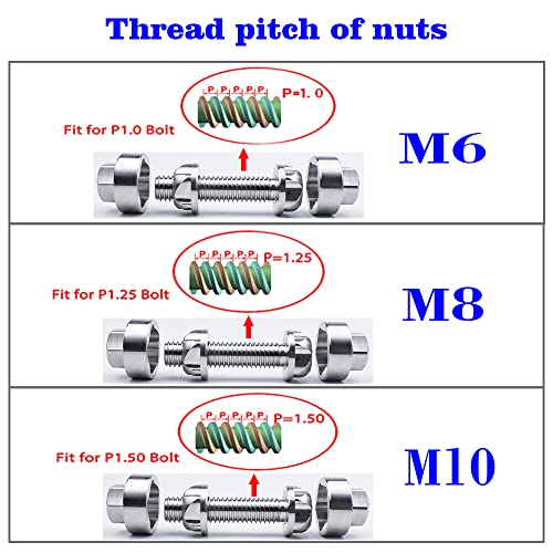 VOSANTU M8 Bolts Screws 304 Stainless Steel Locking 40mm Bolts Roof rack/tent fixtures Mountain Bike Awning Car Accessories For Styling Light Bar(4 lock+ 1 key) - Image 5