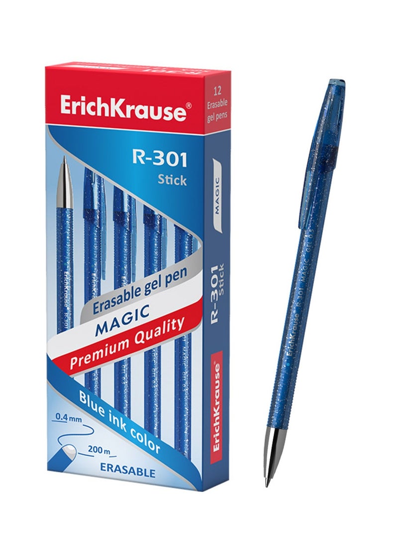ErichKrause قلم جيل قابل للمسح سحري 12 قطعة حبر أزرق - Image 1