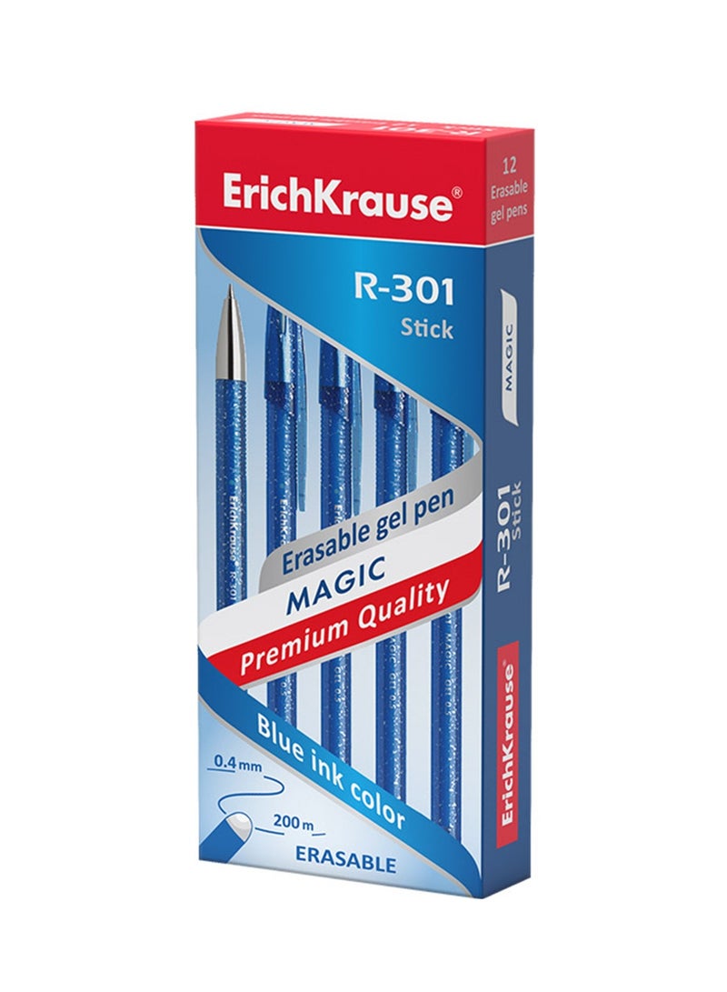ErichKrause قلم جيل قابل للمسح سحري 12 قطعة حبر أزرق - Image 3