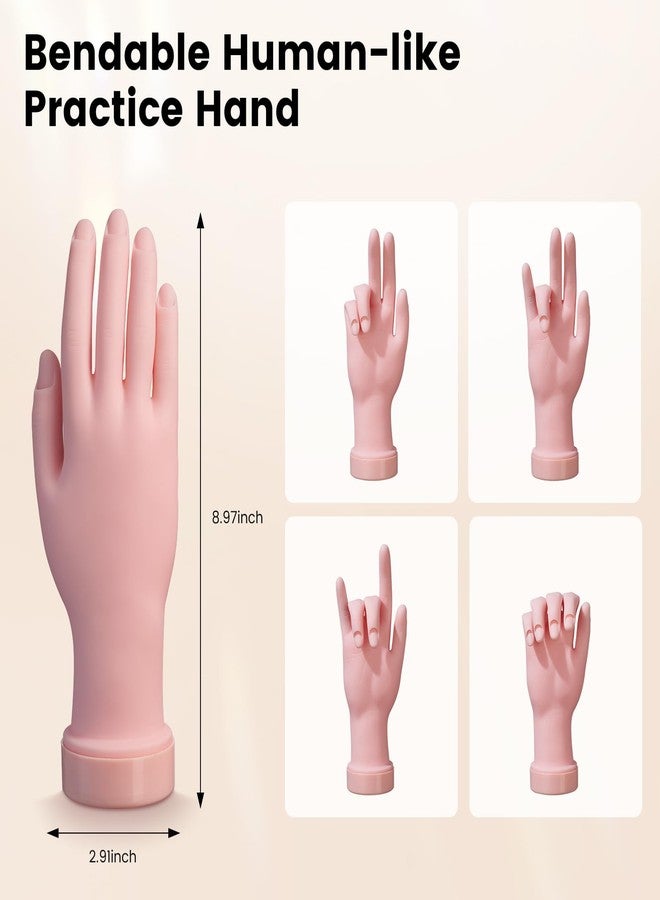 Deciniee Acrylic Nail Kit for Beginners: Monomer Acrylic Nail Liquid Powder with Practice Hand U V Light Drill French Tips for Nail Starters with Everything Home Salon Gift Set - Image 4