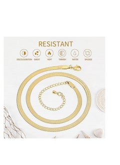 Fayrouz Jewellery 14K Gold Plated Snake Chain Necklace  - Image 4